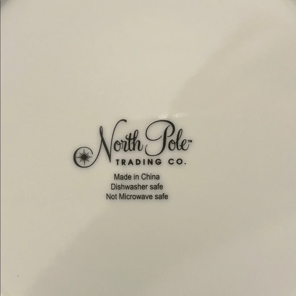 North Pole Trading‎ Co Modern Jingles Round Salad Plates - Set of 4